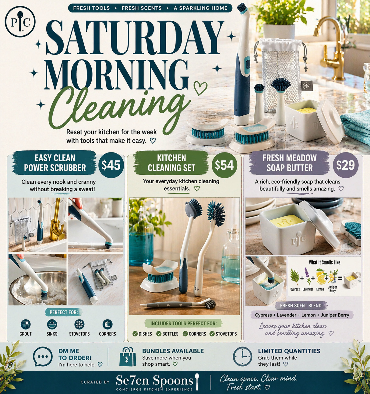 Saturday Morning Kitchen Cleaning: Tools for a Fresh, Sparkling Home