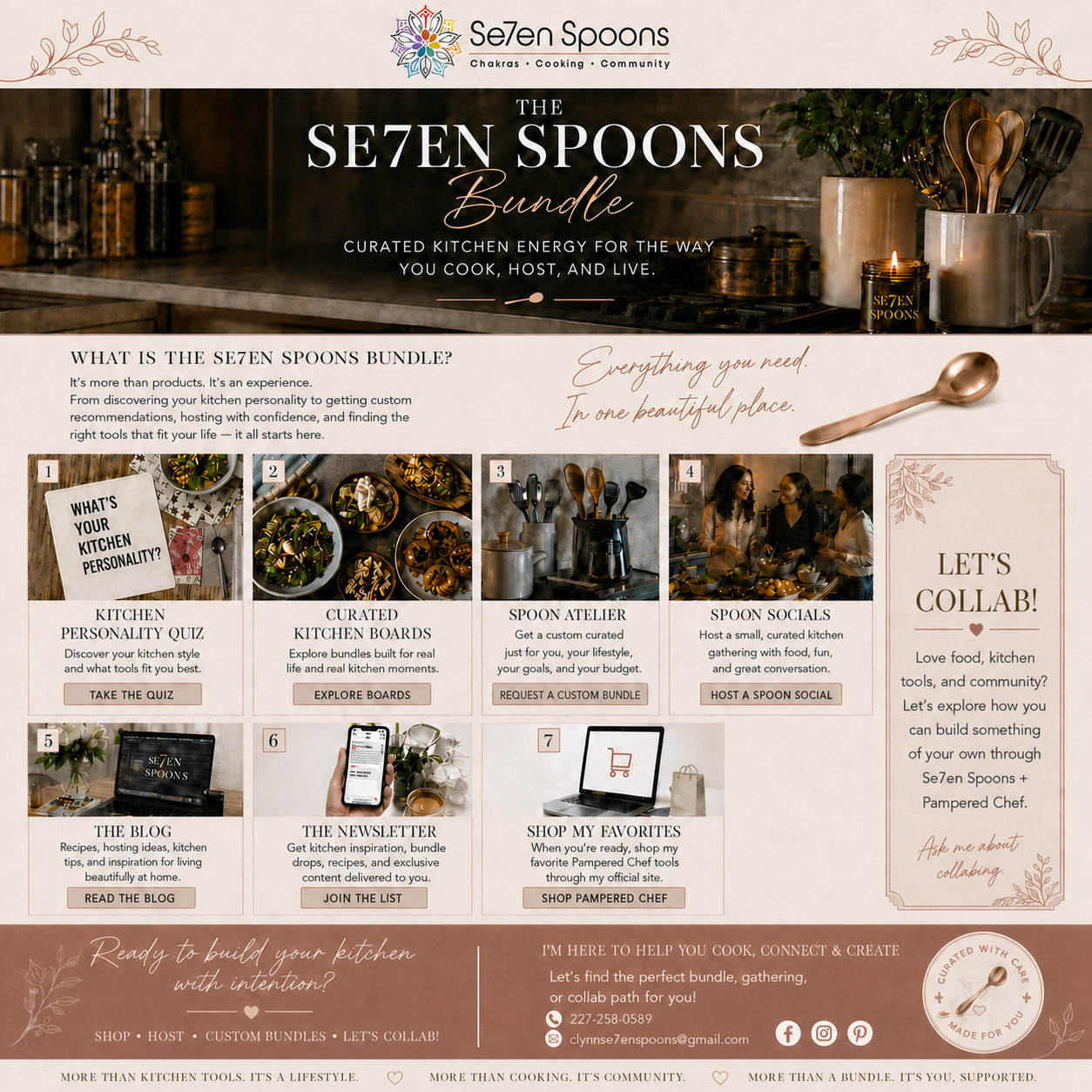 What Is Se7en Spoons? A Curated Kitchen Experience for Cooking, Hosting, and Community