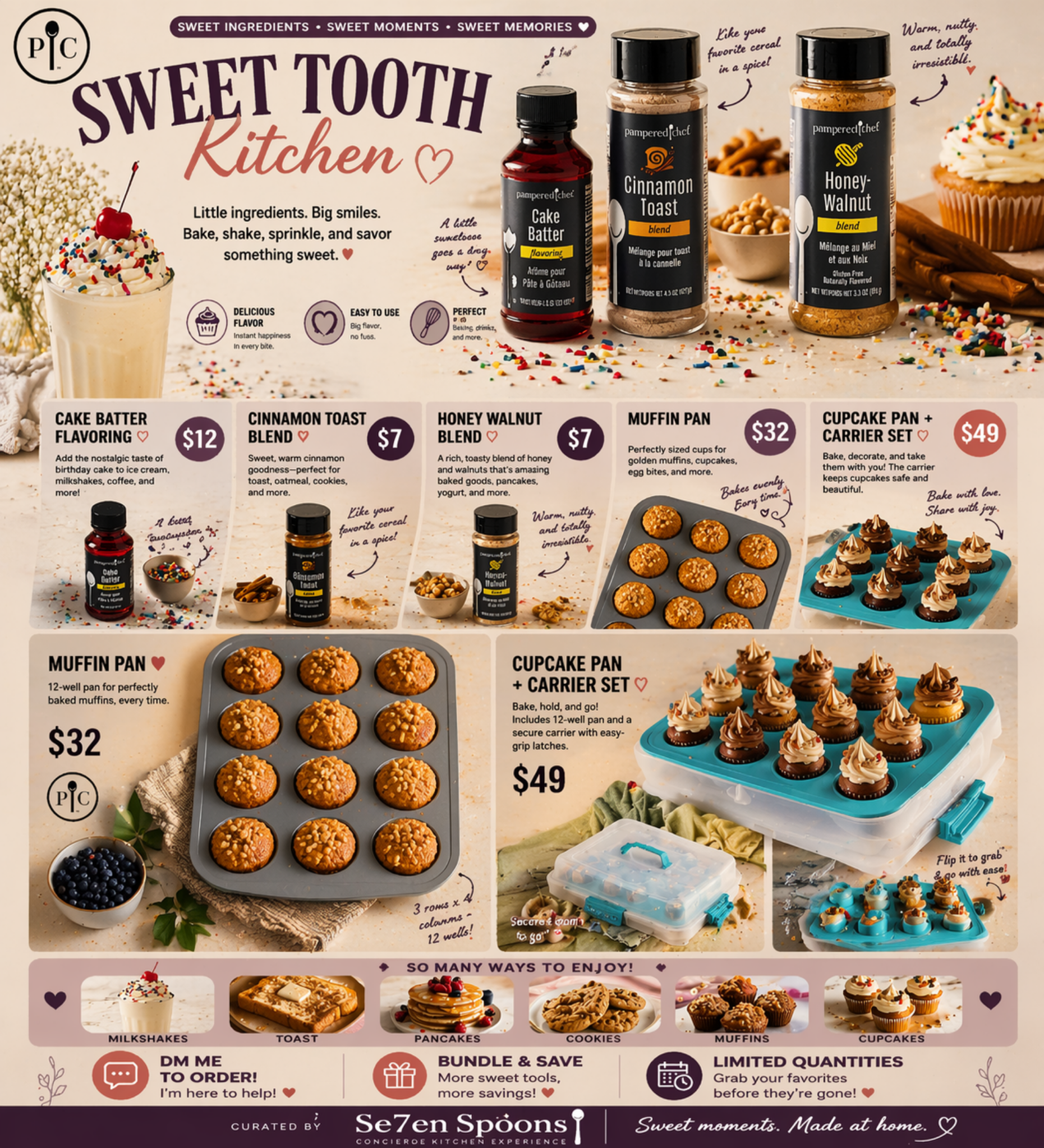 Sweet Tooth Kitchen: Easy Baking Tools and Flavor Ideas forHomemade Treats