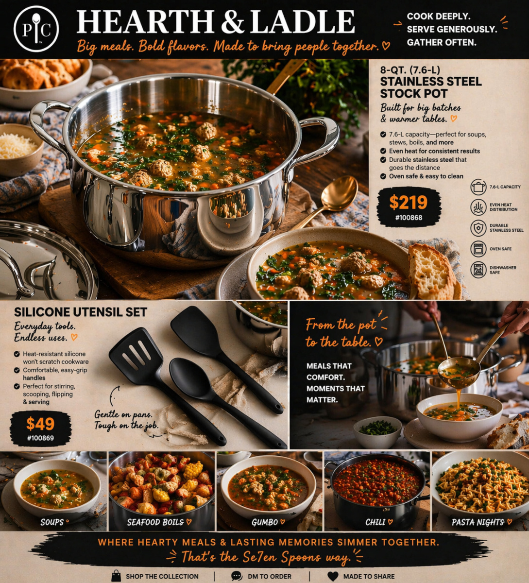 Big Batch Cooking Tools for Soups, Gumbo, Chili, and Family Meals